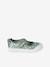 Girls' synthetic mary janes with touch 'n' close fastening printed green - vertbaudet enfant 