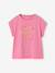 T-shirt manches courtes anthracite+rose - vertbaudet enfant 