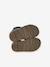 Leather Sandals with Hook-&-Loop Fastenings, for Babies denim blue+sandy beige - vertbaudet enfant 