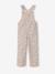 Girl's dungaree with floral print ecru - vertbaudet enfant 