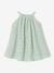 Broderie Anglaise Dress with Matching Accessory sage green - vertbaudet enfant 