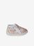 Canvas Slippers with Zip, for Babies pale pink+printed beige+printed pink+printed white - vertbaudet enfant 