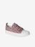 Printed Canvas Trainers with Hook-and-Loop Straps for Children printed beige+printed pink - vertbaudet enfant 