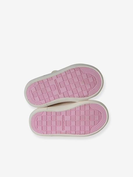 Touch-Fastening Trainers in Canvas for Baby Girls crystal blue+GREEN LIGHT ALL OVER PRINTED+printed pink+printed violet+set pink+White - vertbaudet enfant 
