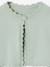 Bolero with Practical Opening for Girls sage green+white - vertbaudet enfant 