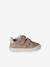 Leather baby trainers with hook and loop fasteners pale pink - vertbaudet enfant 