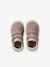 Leather baby trainers with hook and loop fasteners pale pink - vertbaudet enfant 