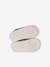 Soft leather baby slippers with zip sage green - vertbaudet enfant 