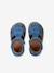 Leather Sandals with Hook-&-Loop Fastenings, for Babies denim blue+sandy beige - vertbaudet enfant 
