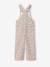 Girl's dungaree with floral print ecru - vertbaudet enfant 