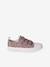 Printed Canvas Trainers with Hook-and-Loop Straps for Children printed beige+printed pink - vertbaudet enfant 