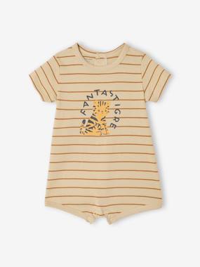 Combinaison courte bébé jersey - vertbaudet enfant Bébé-Salopette, combinaison-Combinaison courte bébé jersey