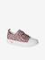 Printed Canvas Trainers with Hook-and-Loop Straps for Children, Designed for Autonomy printed beige+printed pink - vertbaudet enfant 