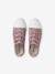 Printed Canvas Trainers with Hook-and-Loop Straps for Children printed beige+printed pink - vertbaudet enfant 