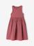 Girl's sleeveless dress khaki+old rose - vertbaudet enfant 