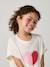 T-Shirt with Sequinned Motif, for Girls aqua green+ecru+lilac - vertbaudet enfant 