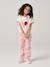 T-shirt fille motifs sequins écru+lilas+vert d'eau - vertbaudet enfant 