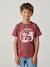 Printed boy's t-shirt aqua green+marl white+medium blue+mint green+ochre+olive+terracotta - vertbaudet enfant 