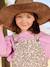Girl's dungaree with floral print ecru - vertbaudet enfant 