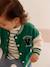 College-Style Jacket in Fleece for Babies green - vertbaudet enfant 