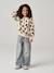 Sweatshirt with Fancy Motifs for Girls printed beige+printed white+rose+vanilla - vertbaudet enfant 
