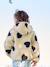 Girls' floral pop hooded sherpa jacket ecru+vanilla - vertbaudet enfant 