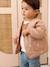 Embroidered padded jacket for baby girls pecan nut - vertbaudet enfant 