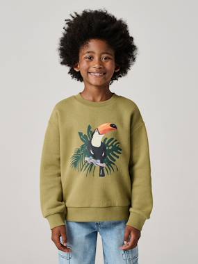 Sweat col rond surf - vertbaudet enfant Garçon-Pull, gilet, sweat-Sweat-Sweat col rond surf