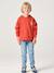 Hoodie with Motif on Chest for Boys, Basics orange+petrol blue - vertbaudet enfant 