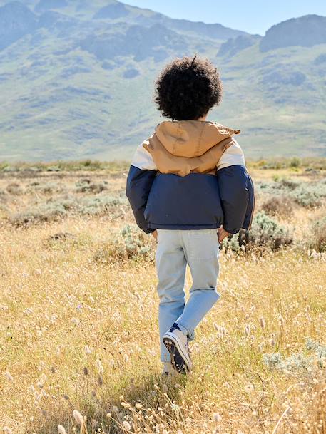 Sherpa-lined boy's windcheater pecan nut - vertbaudet enfant 
