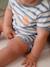 Terry Cloth Shorts + T-Shirt Ensemble for Babies grey blue+striped blue+taupe - vertbaudet enfant 