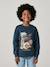 Boys’ Brushed Fleece Sweatshirt night blue+olive - vertbaudet enfant 