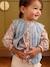 Denim flower sleeveless cardigan for babies stone - vertbaudet enfant 