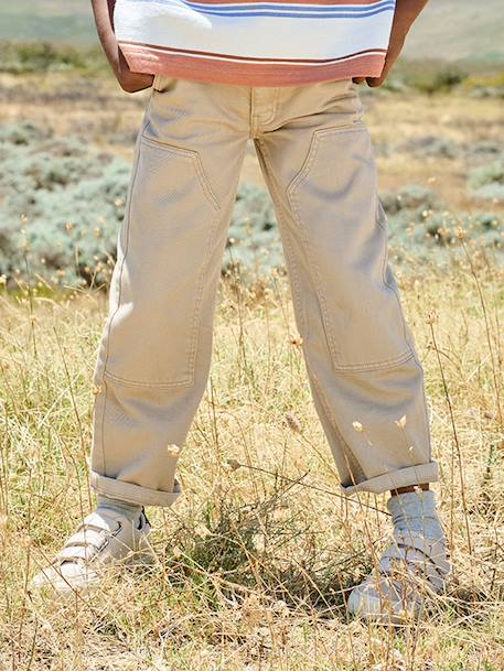 Pantalon droit garçon argile - vertbaudet enfant 