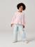 Girl's cotton gauze shirt aqua green+pale pink - vertbaudet enfant 