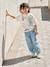 T-shirt with short sleeves and surf print ecru - vertbaudet enfant 