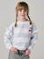 Sailor-type Sweatshirt with Ruffles on the Sleeves, for Girls navy blue+old rose+pale blue+peony pink+red - vertbaudet enfant 