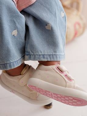 Baskets scratchées bébé en toile  - vertbaudet enfant