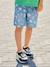 Easy-to-Slip-On Denim Bermuda Shorts for Boys denim grey+double stone+printed blue+stone+striped blue - vertbaudet enfant 