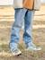 Straight Leg Jeans with Turn-Ups for Boys brut denim+stone - vertbaudet enfant 
