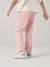 Embroidered girl's mom fit trouser grey green+rosy - vertbaudet enfant 