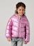 Lightweight hooded puffer jacket with a shimmer effect for girls gold+rose - vertbaudet enfant 