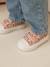 Striped Trainers with Hook-&-Loop Straps printed pink+striped blue - vertbaudet enfant 