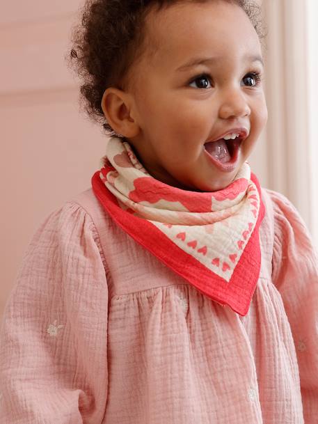 Ensemble bébé blouse et foulard rose - vertbaudet enfant 