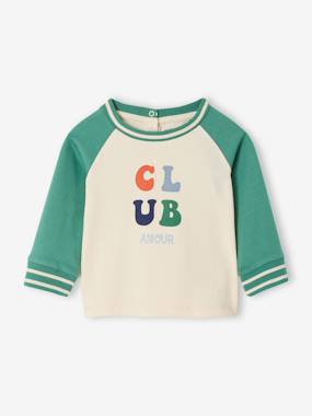 Baby-T-shirts & Roll Neck T-Shirts-T-shirts-Organic cotton long-sleeved "cool baby" T-shirt for babies 