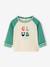 Organic cotton long-sleeved 'cool baby' T-shirt for babies green+mustard - vertbaudet enfant 