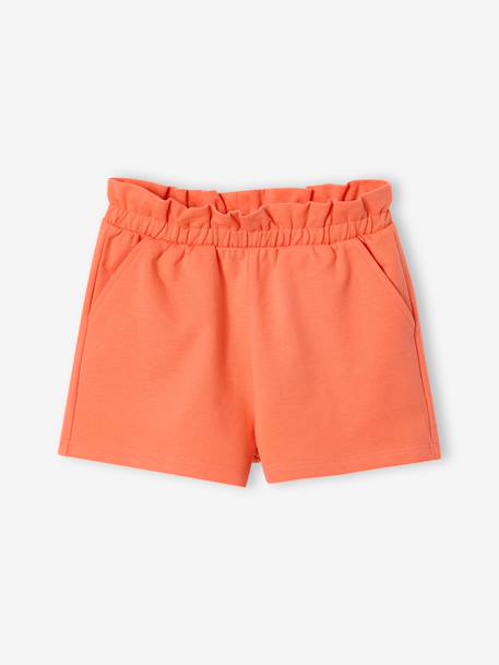 Pack of 2 Pairs of Shorts for Girls aqua green+navy blue+tangerine - vertbaudet enfant 