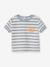 Terry Cloth Shorts + T-Shirt Ensemble for Babies grey blue+striped blue+taupe - vertbaudet enfant 