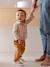 Baby boy's cotton muslin shirt chequered beige - vertbaudet enfant 