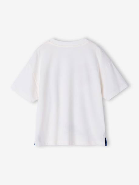 T-shirt with short sleeves and surf print ecru - vertbaudet enfant 